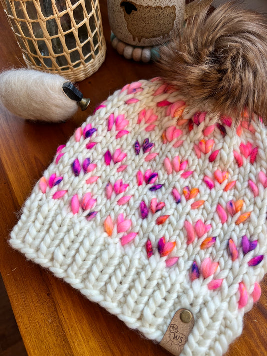 Tiny Tulip Beanie - Adult Medium