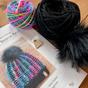 Wild Lupine Beanie Knitting Kit