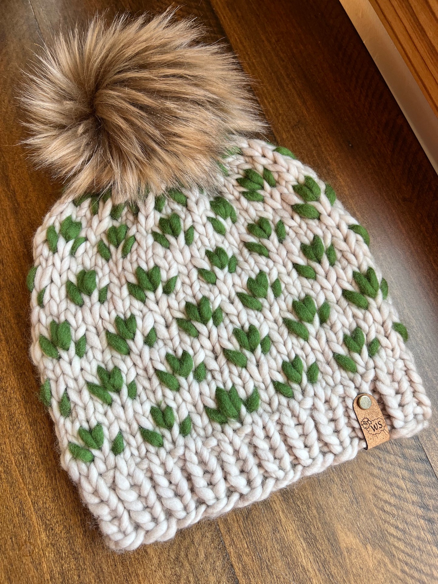Tiny Tulip Beanie - Adult Medium