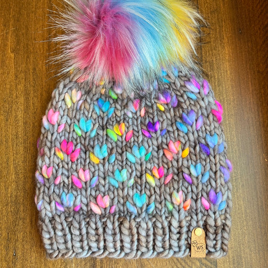 Tiny Tulip Beanie - Adult Medium