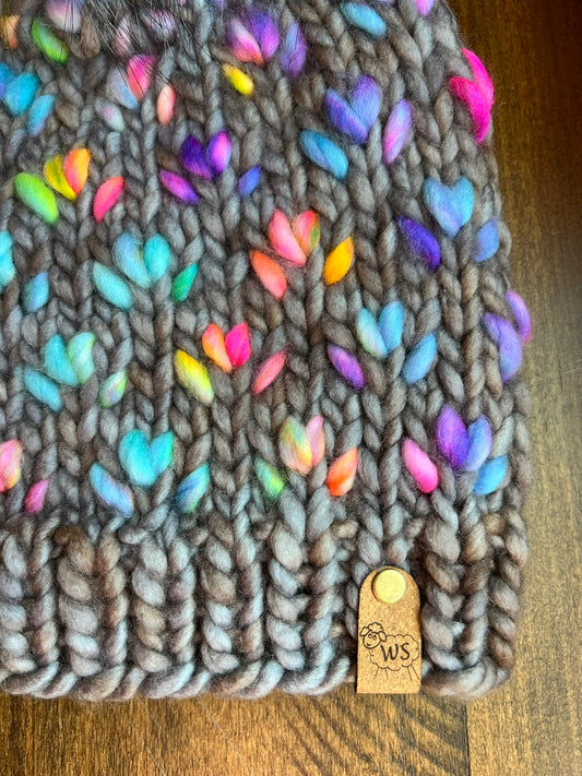Tiny Tulip Beanie - Adult Medium
